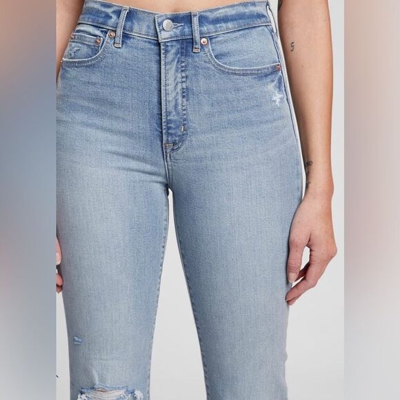 Gap High Rise '70s Flare Jeans with Washwell Regular 35/20 NWT IN PACKAGING - Picture 3 of 8